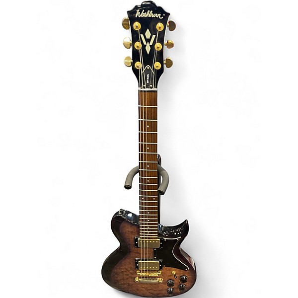 Used Washburn WI64DL Purple Solid Body Electric Guitar