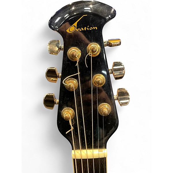 Used Ovation CC24 Celebrity Black Acoustic Electric Guitar