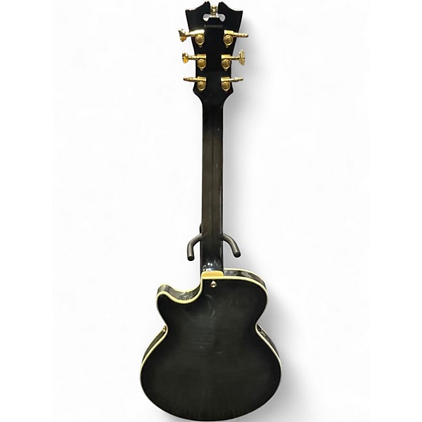 Used D'Angelico EX-SS Trans Black Hollow Body Electric Guitar