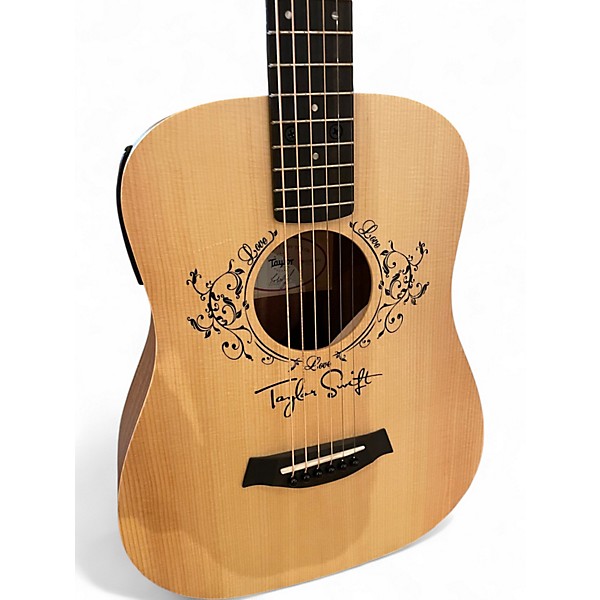 Used Taylor Taylor Swift Signature Baby Taylor E Natural Acoustic Electric Guitar