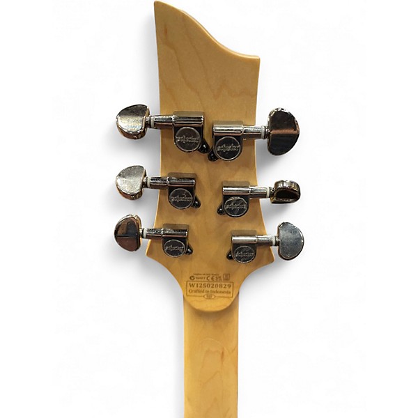 Used Schecter Guitar Research Demon 6 Crimson Red Burst Solid Body Electric Guitar