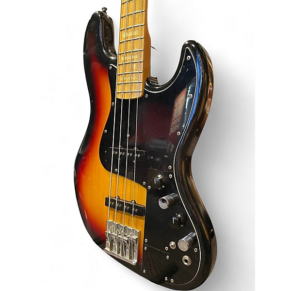Used Fender Marcus Miller Signature Jazz Bass 3 Color Sunburst Electric Bass Guitar