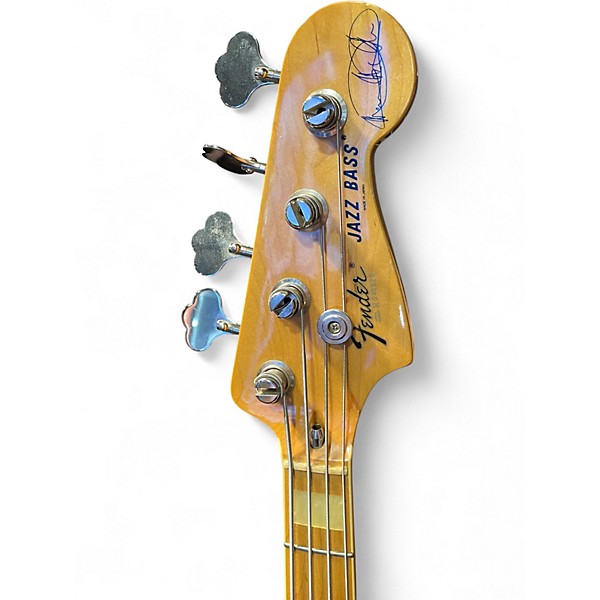 Used Fender Marcus Miller Signature Jazz Bass 3 Color Sunburst Electric Bass Guitar