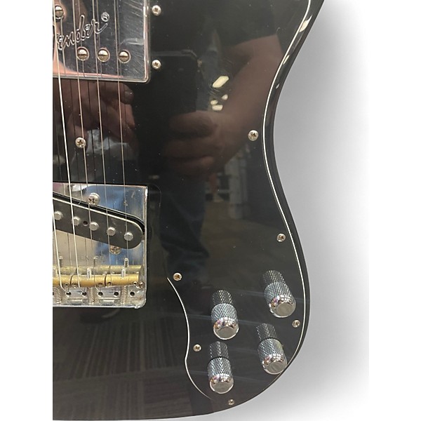 Used Fender 1972 Reissue Custom Telecaster Black Solid Body Electric Guitar
