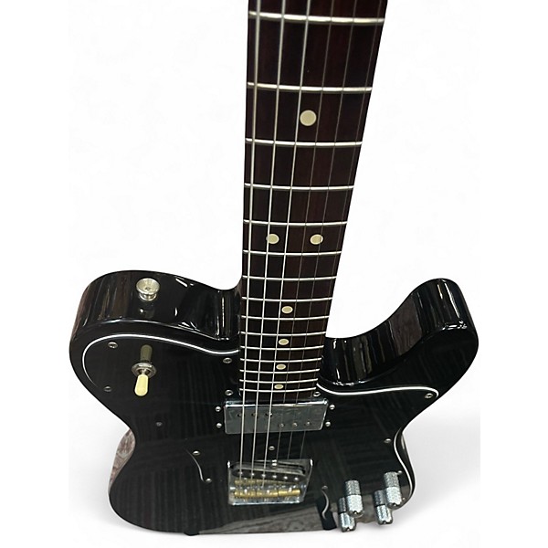 Used Fender 1972 Reissue Custom Telecaster Black Solid Body Electric Guitar