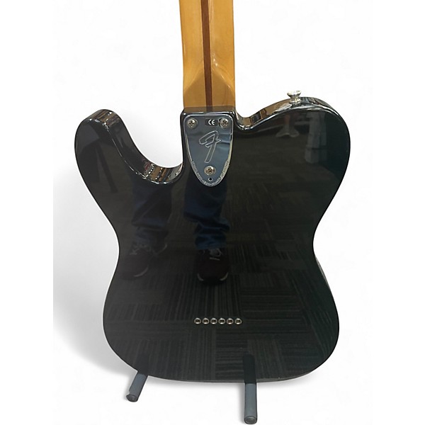 Used Fender 1972 Reissue Custom Telecaster Black Solid Body Electric Guitar