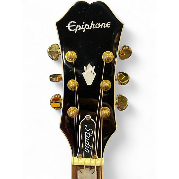 Used Epiphone J-200EC STUDIO Vintage Sunburst Acoustic Electric Guitar