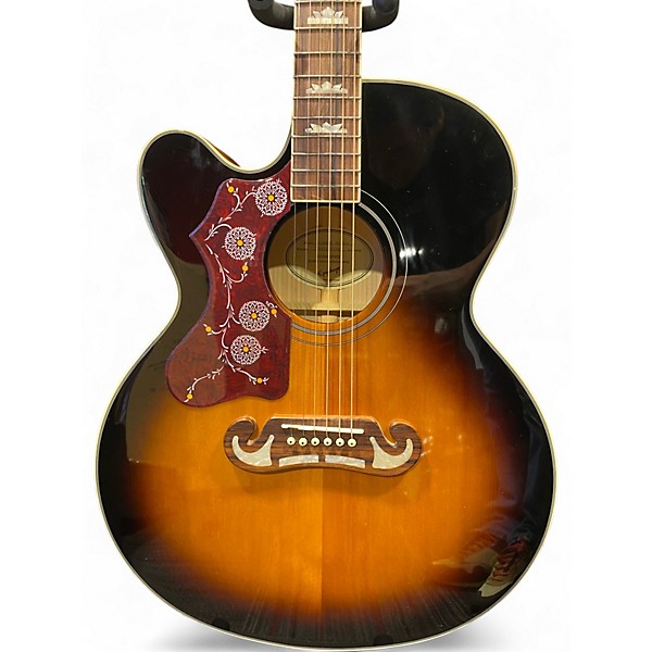 Used Epiphone J-200EC STUDIO Vintage Sunburst Acoustic Electric Guitar