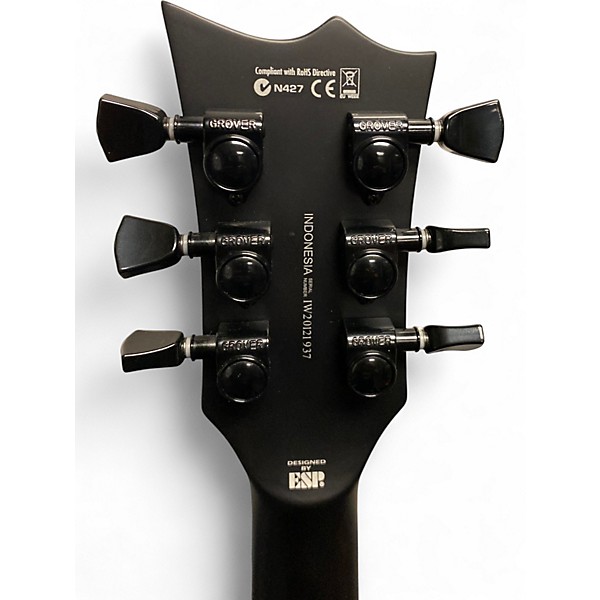 Used ESP LTD EC-Black Metal Satin Black Solid Body Electric Guitar
