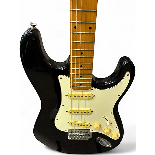 Used Lyon By Washburn SSS DOUBLE CUT Black Solid Body Electric Guitar