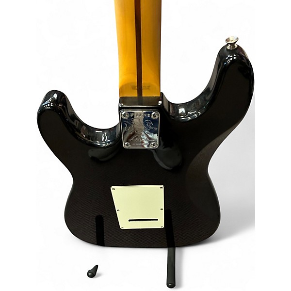 Used Lyon By Washburn SSS DOUBLE CUT Black Solid Body Electric Guitar