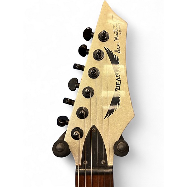 Used Dean Dave Mustaine VMNTX FLYING V Silver Solid Body Electric Guitar