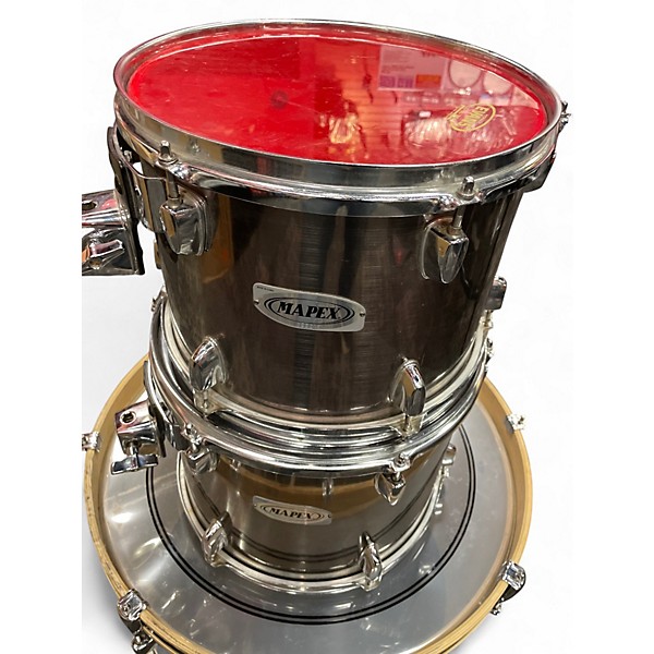 Used Mapex 3 Piece Drums Chrome Drum Kit
