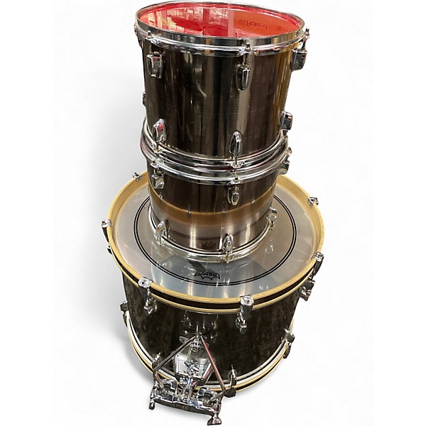 Used Mapex 3 Piece Drums Chrome Drum Kit