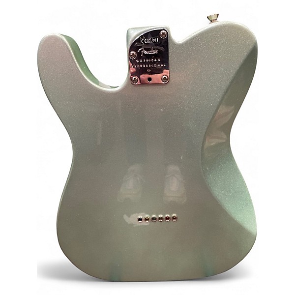 Used Fender American Professional II Telecaster Deluxe Mystic Surf Pearl Solid Body Electric Guitar