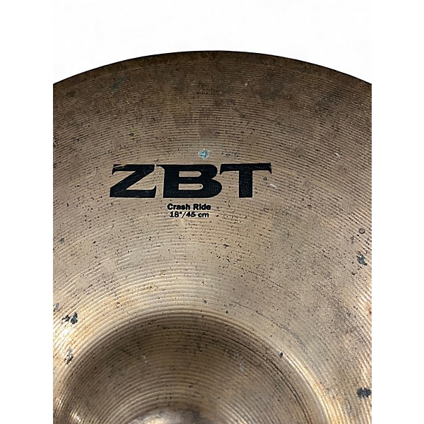 Used Zildjian 18in ZBT Crash Ride Cymbal