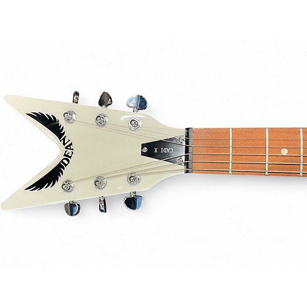Used Dean Cadi X White Solid Body Electric Guitar