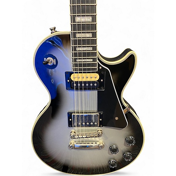 Used Epiphone Les Paul Custom silver burst Solid Body Electric Guitar