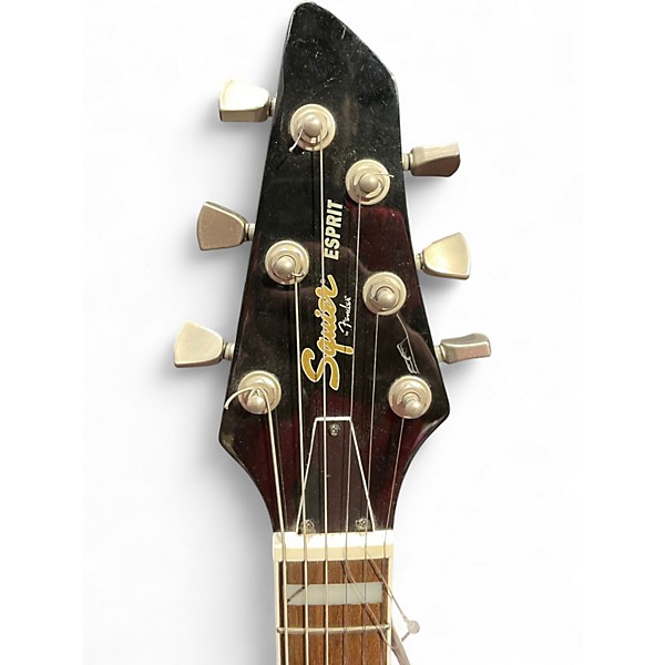 Used Squier ESPRIT BLACK Solid Body Electric Guitar