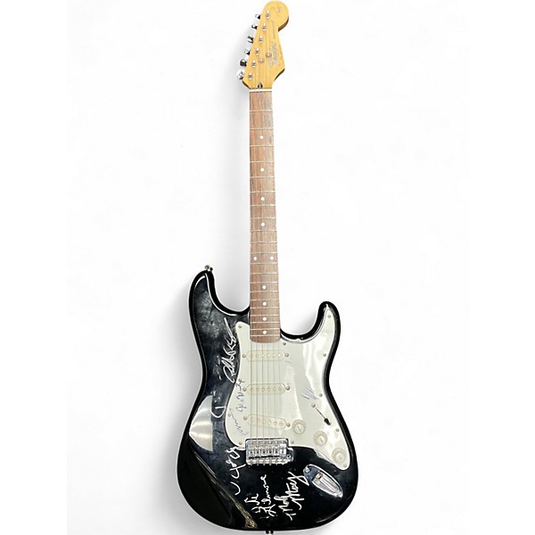 Used Fender stratocaster squire series Black Solid Body Electric Guitar