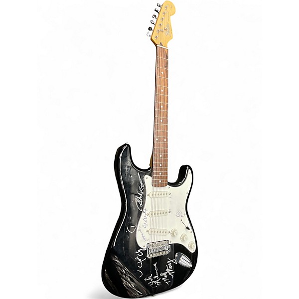 Used Fender stratocaster squire series Black Solid Body Electric Guitar