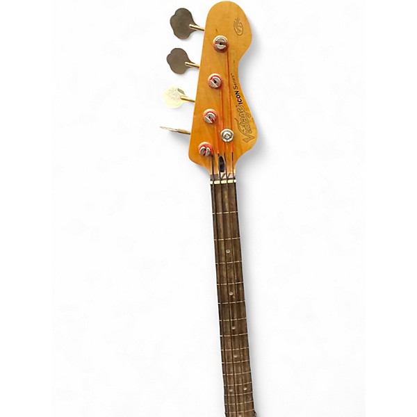 Used Vintage V74JP 2 Color Sunburst Electric Bass Guitar