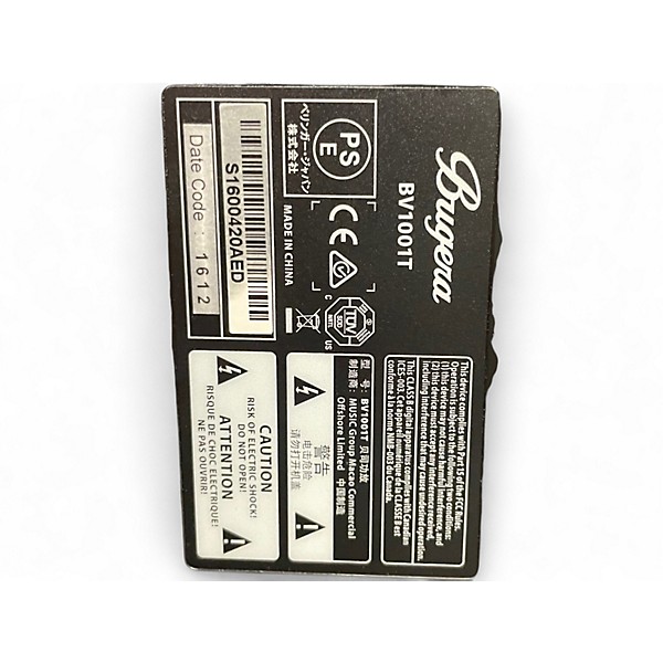 Used Bugera Veyron BV1001T Bass Amp Head