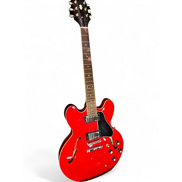Used Epiphone ES-335 IG Candy Apple Red Hollow Body Electric Guitar