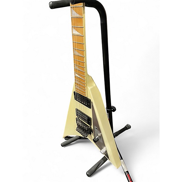 Used Jackson USA Custom RR Flying V Olympic Pearl Solid Body Electric Guitar