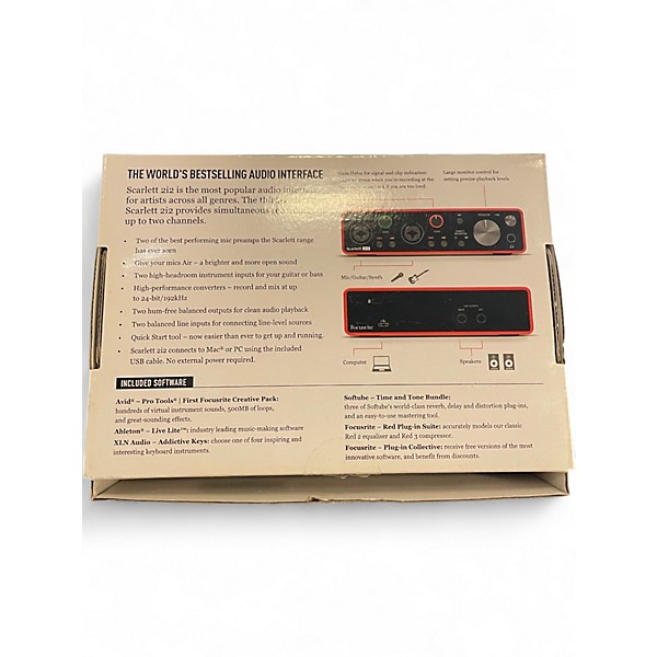 Used Focusrite Scarlett 2i2 Gen 3 Audio Interface