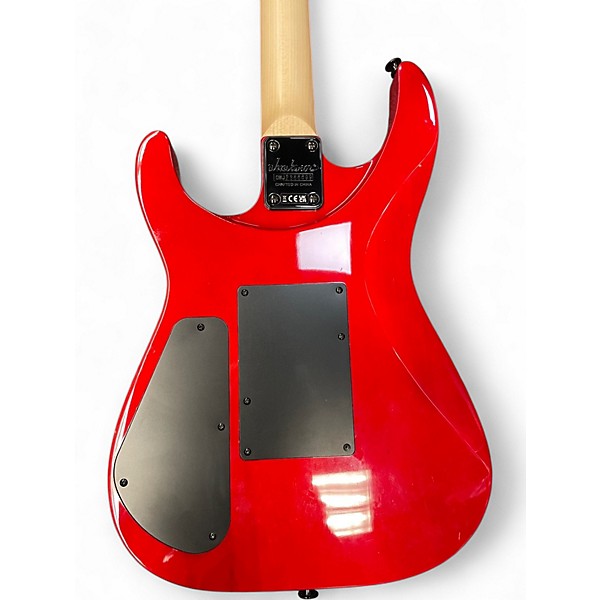 Used Jackson JS34Q Dinky Trans Red Solid Body Electric Guitar