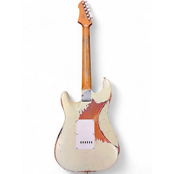 Used Firefly RELIC S STYLE WHITE ON 3 TONE SUNBURST Solid Body Electric Guitar