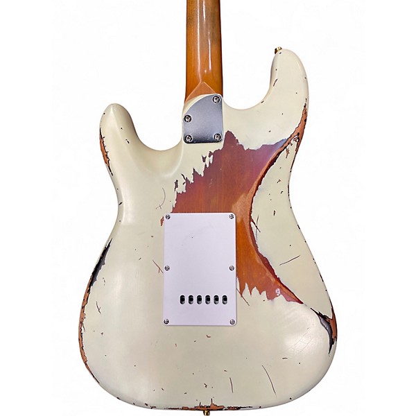 Used Firefly RELIC S STYLE WHITE ON 3 TONE SUNBURST Solid Body Electric Guitar