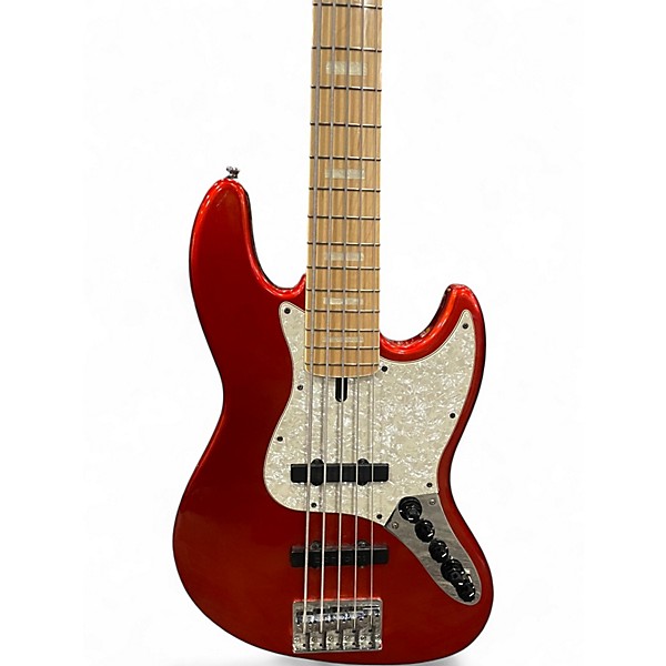 Used Sire MARCUS MILLER V7 5 STRING Metallic Red Electric Bass Guitar