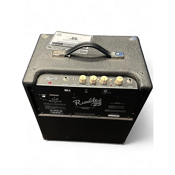 Used Fender Rumble 25 25W 1x8 Bass Combo Amp