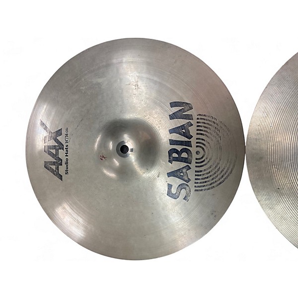 Used SABIAN 14in AAX STUDIO HATS Cymbal
