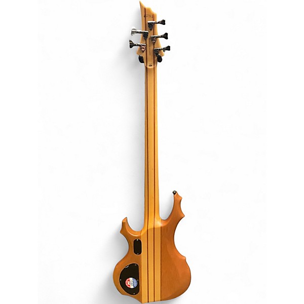 Used ESP LTD F5E 5 String NATURAL Electric Bass Guitar