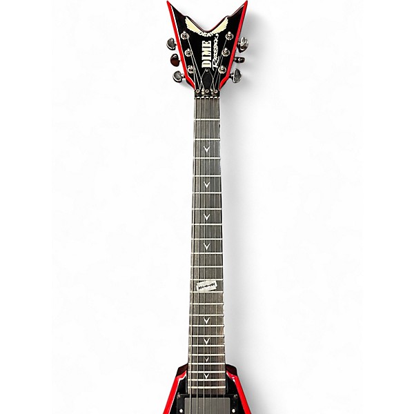 Used Dean Dimebag Razorback V 255 red bevel Solid Body Electric Guitar