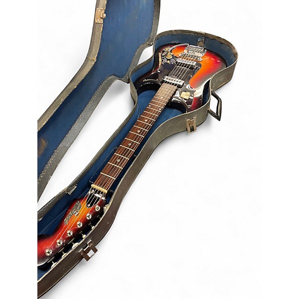 Vintage 1960s Conrad bison 2 Color Sunburst Solid Body Electric Guitar