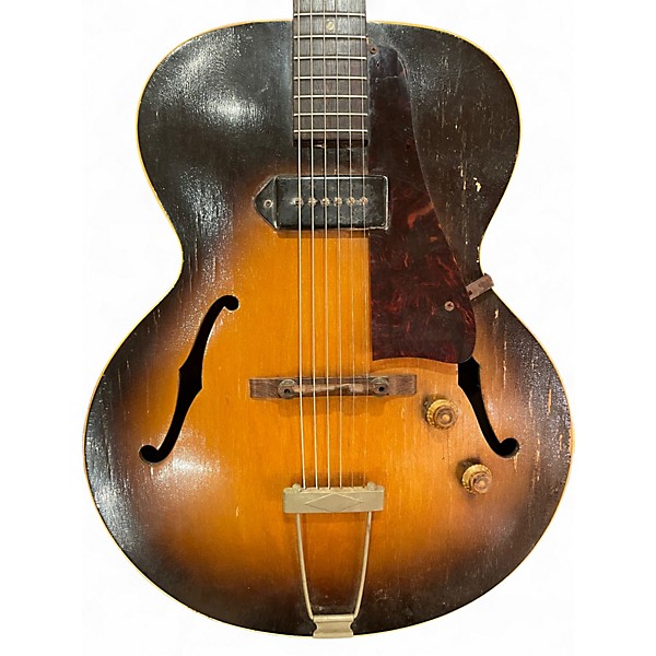 Vintage 1960s Gibson ES120 Sunburst Hollow Body Electric Guitar