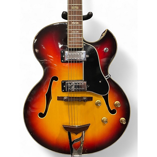 Used Univox Pro Sunburst Hollow Body Electric Guitar