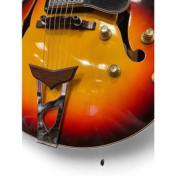 Used Univox Pro Sunburst Hollow Body Electric Guitar