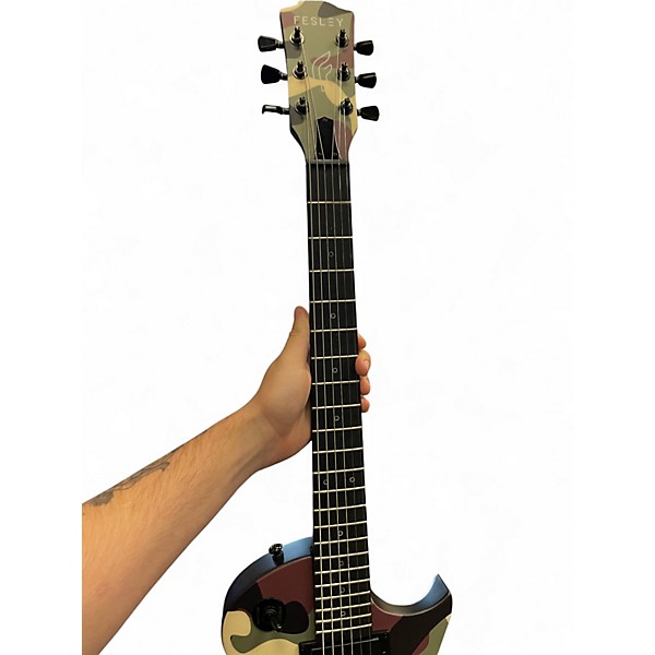 Used Firefly LP400 Camo Solid Body Electric Guitar