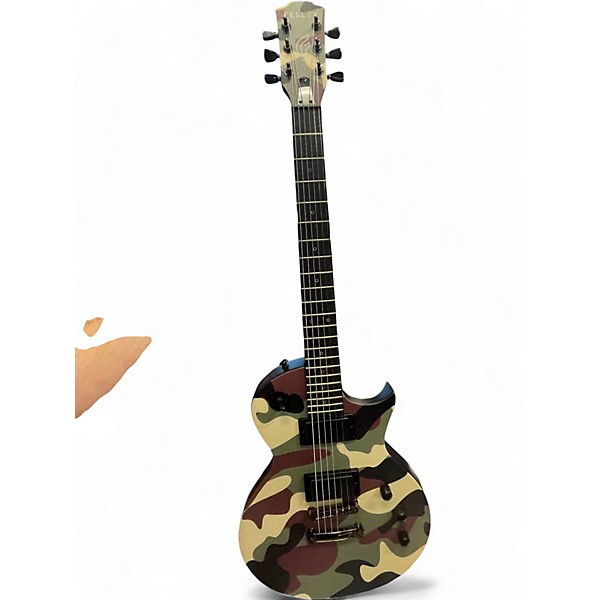 Used Firefly LP400 Camo Solid Body Electric Guitar
