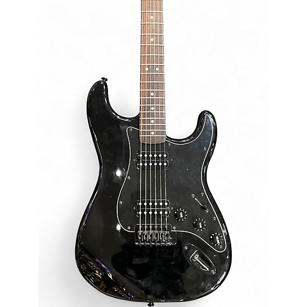 Used 2010 Squier Bullet HH Black Solid Body Electric Guitar