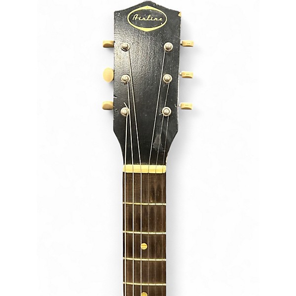 Vintage 1960 Airline STRATOTONE 2 Color Sunburst Solid Body Electric Guitar