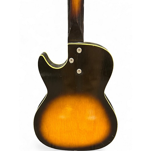 Vintage 1960 Airline STRATOTONE 2 Color Sunburst Solid Body Electric Guitar