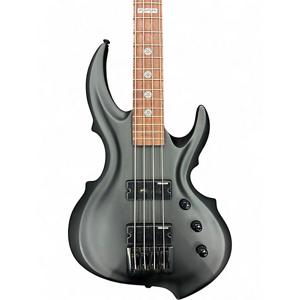 Used ESP LTD Tom Araya TA204FRX Black Satin Electric Bass Guitar