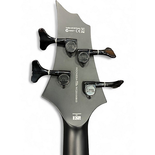 Used ESP LTD Tom Araya TA204FRX Black Satin Electric Bass Guitar