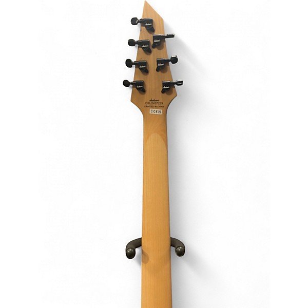 Used Jackson JS22Q-7 Transparent Black Solid Body Electric Guitar